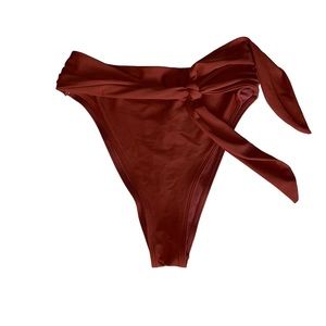 Abercrombie & Fitch Rust High Waist High Leg Bikini Bottoms